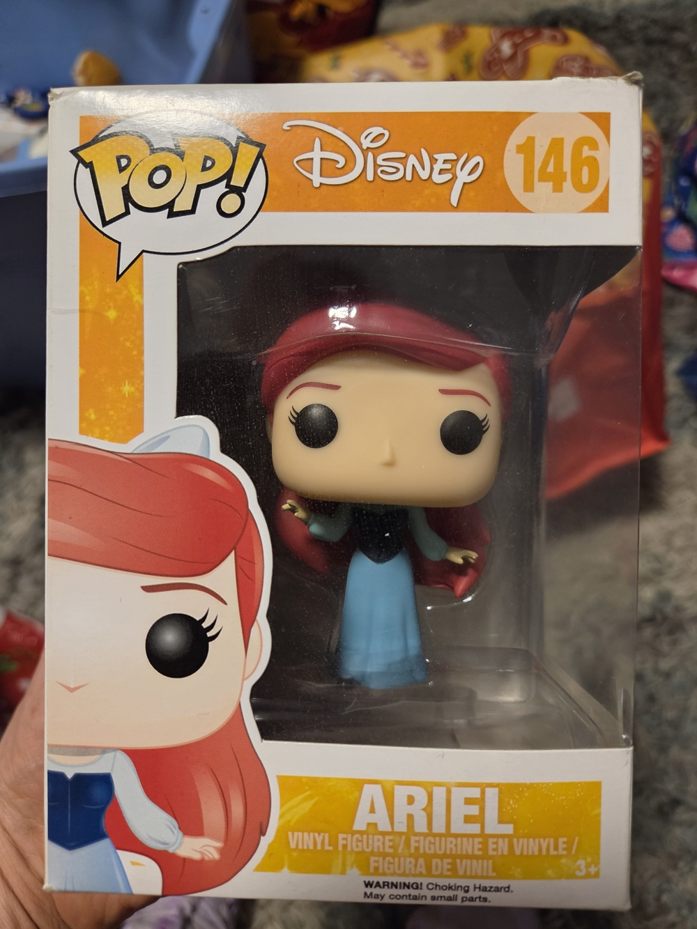 Funko Disney Ariel Pop! Vinyl Figure - Red Hair, Blue Dress